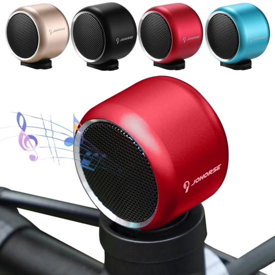 Bluetooth-совместимый динамик, водонепроницаемый, компактный, перезаряжаемый, беспроводной, велосипедный гудок, портативный мини-динамик