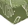 Outdoor Sofa Cushion Leaf Design 80 x 80 x 8 cm Polyester