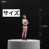 164 scale figure, casual clothes, girl in shorts, curly hair, 22223584, model, diorama [used]