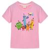 Футболка с принтом NumberBlocks, топы с героями мультфильмов, хлопковые короткие футболки с рисунком аниме, цельная футболка y2k для детей, мальчиков 10 лет, детская одежда для девочек