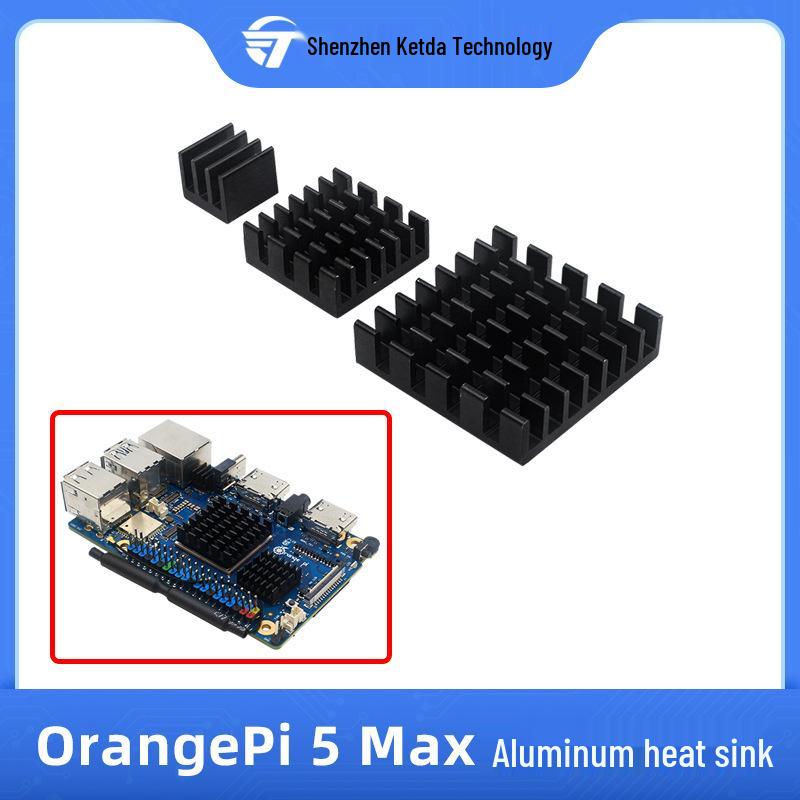 Алюминиевый радиатор CPU Orange Pi 5 Max для охлаждения материнской платы