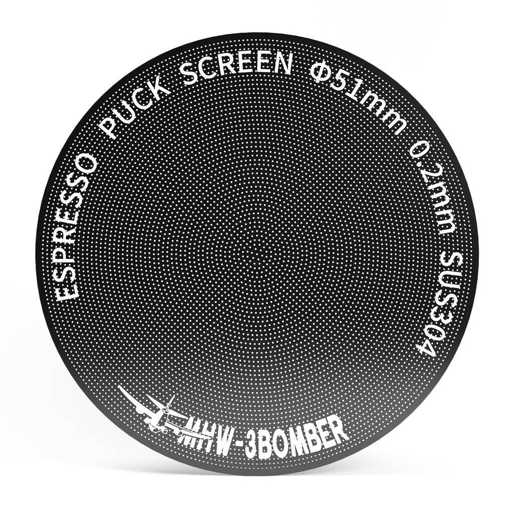 MHW-3BOMBER 51mm Espresso Pack Screen, Reusable Espresso Filter, 0.2mm Thick Filter Screen, Reusable Stainless Steel Filter FG5640-OS