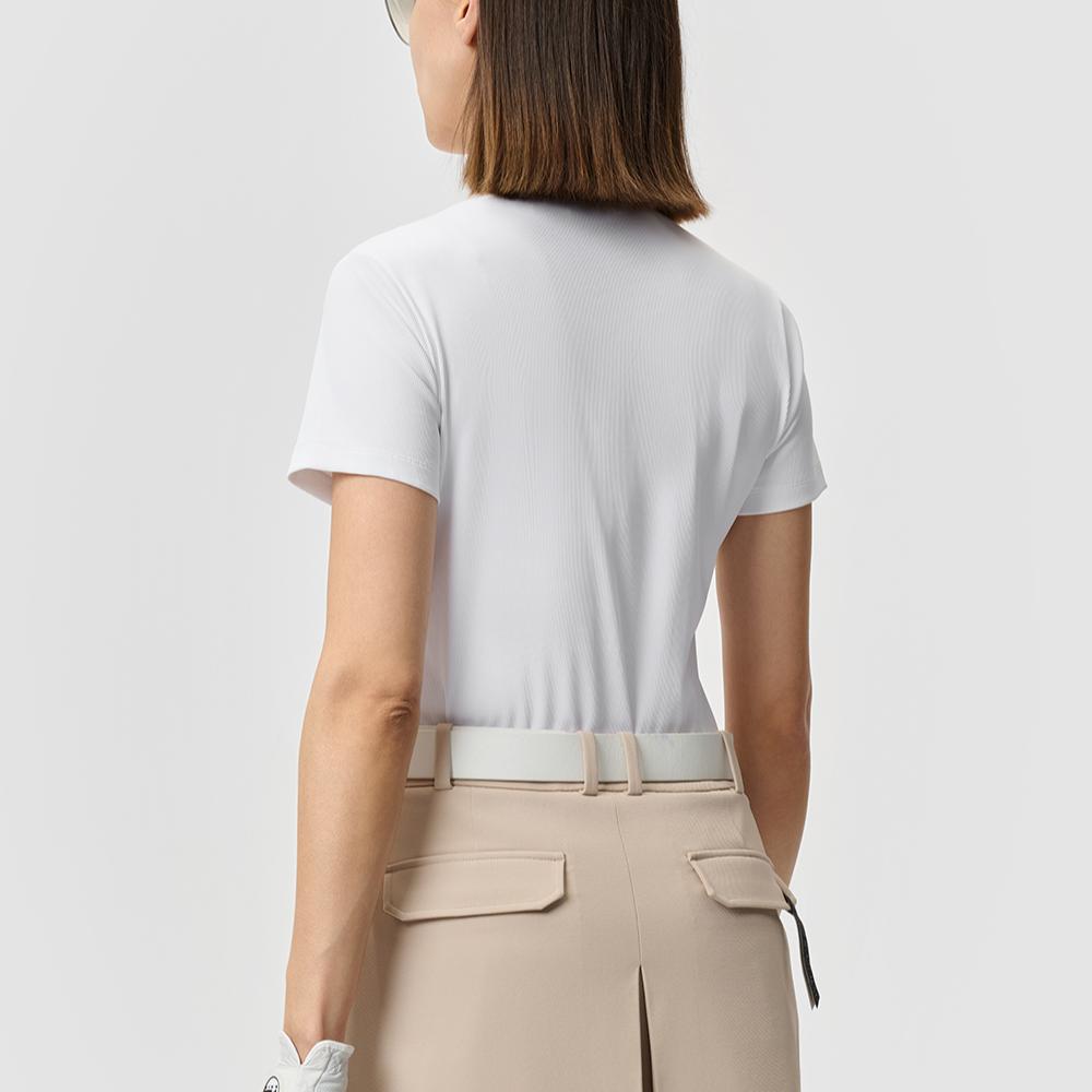 Новая женская рубашка-поло серии FILA Golf, нефритово-белая A11W525125F-WT
