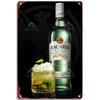 Ретро металлическая табличка Bacardi, жестяная табличка, плакетка бренда рома, винтажные пластины, декор стен, плакат, бар, мужская берлога, Шэбби-шик декор