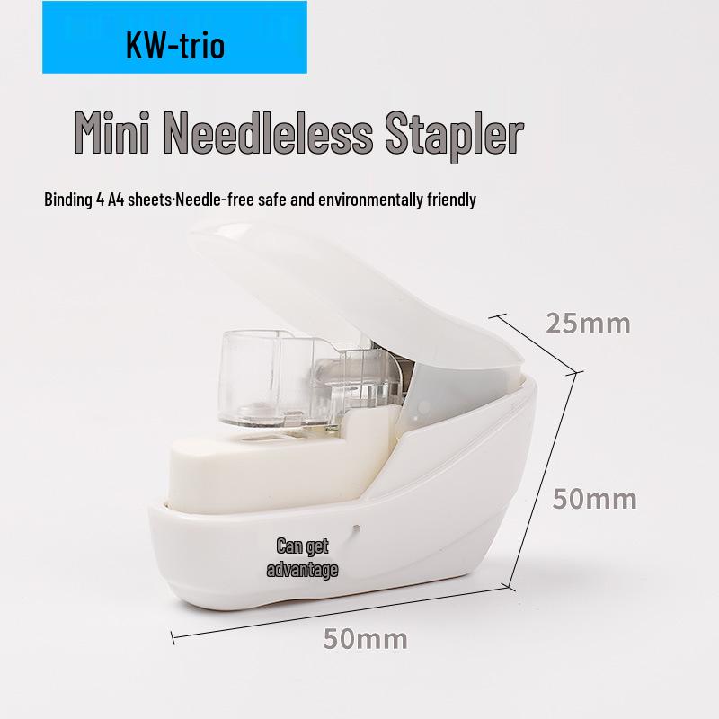 Kedeyou 5399 Компактный степлесс-степлер - Экономящий усилия инструмент для скрепления документов для студентов