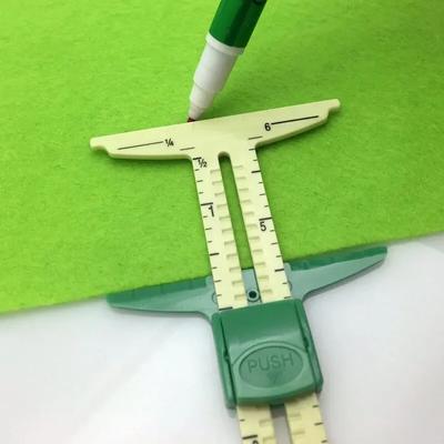 1 шт. Многофункциональная режущая чертежная линейка, швейная лоскутная линейка, скользящий калибр, настраиваемая линейка, инструменты для квилтинга