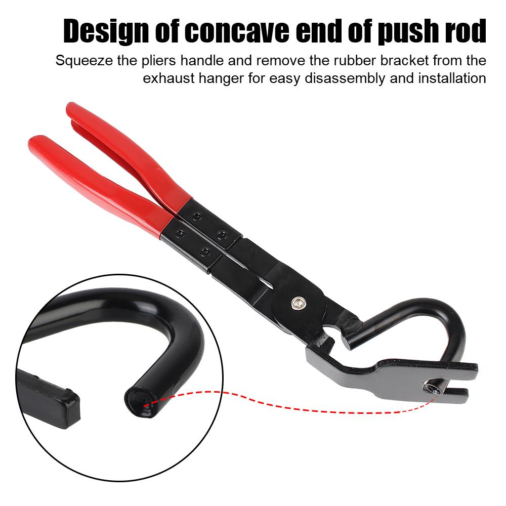 Car Repairs Kits Anti-Slip Handle Tools Car Exhaust Rubber Pad Pliers Exhaust Hanger Removal Puller Exhaust Pipe Gasket Removal Plier