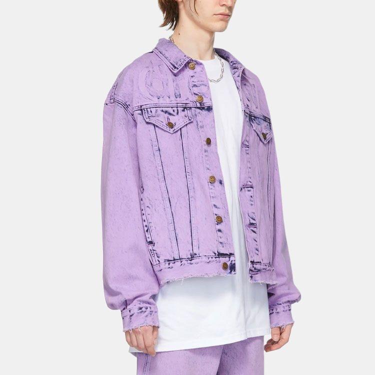 Drew House Ssense Exclusive Secret Trucker Denim Jacket 'Purple' Men's DR-SS22-241