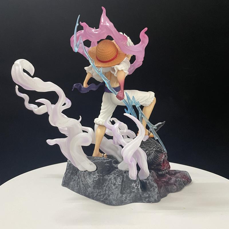 Аниме One Piece 20см Фигурки Битва на Острове Призраков Манки Д. Фигурка Луффи в полный рост, модель GK, кукла, украшения, игрушки, подарки