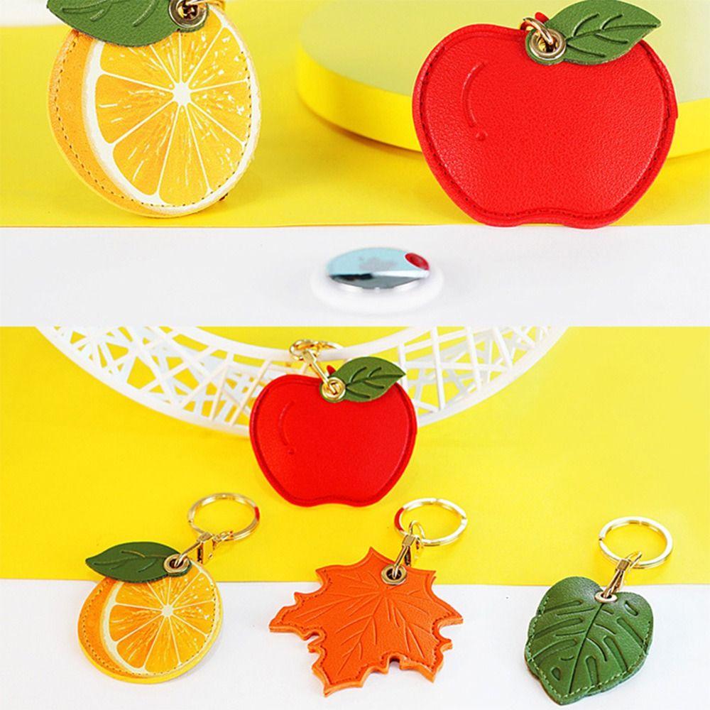 Useful Access Card Holder Fruit Leaf Shape Access Card Cover Cute Bag Hanging Decor  Gift