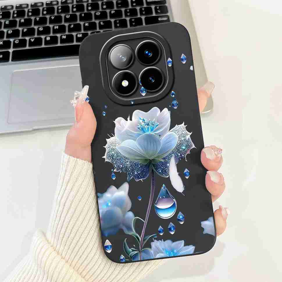 For Xiaomi Redmi Note 14 Pro+ 5G Case Cherry Print Cute Butterfly Soft Silicone Cover For Redmi Note 14Pro Plus 5G 6.67" Bumper