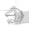 1Pc Horse Brooch Fashion Pin Temperament Clothing Decoration Minimalist Fashion Zinc Alloy Hollow