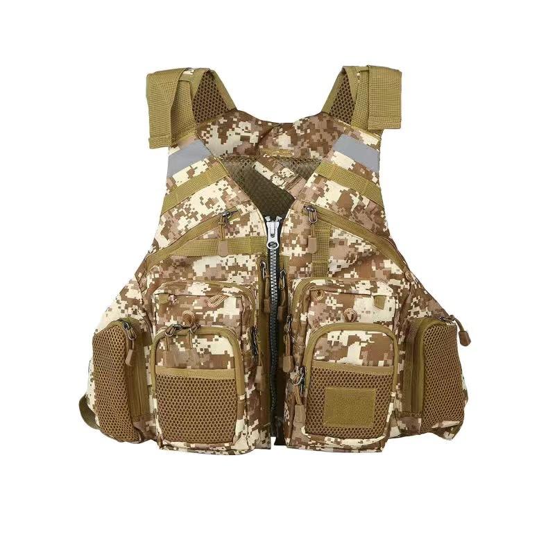 9 Colors Breathable Fishing Vest with Float Outdoor Water Sports Adjustable Fly Fishing Swim Jacket Fishing Tackle
