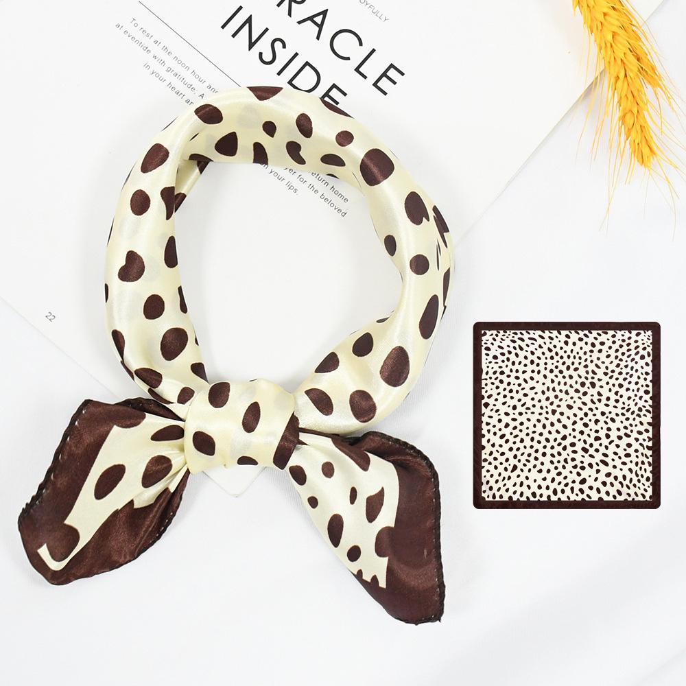 Новый модный высококачественный шелковый шарф квадратный шарф цепочка имитация шелка 50x50 маленький шарф для женщин