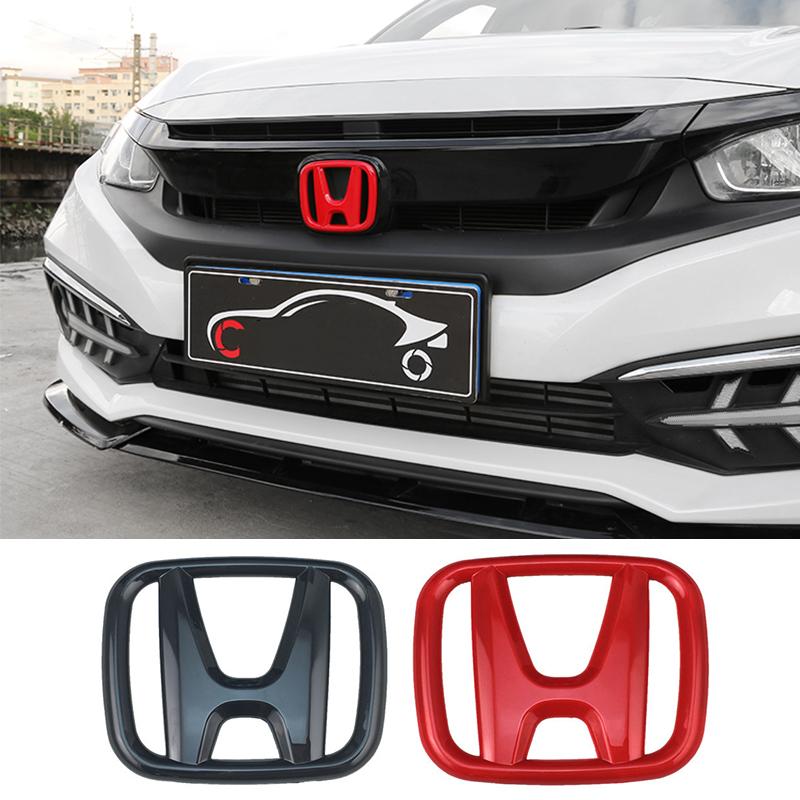 hvqrm7 ABS Auto Steering Wheel Trunk Emblem Front Grille Logo For Honda Civic 2019 2018 2017 2016 Car Styling Decoration Accessories