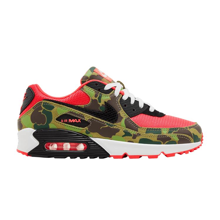 Men's Sneakers Nike Air Max 90 Reverse Duck Camo Infrared/Black-Dark Sage-Baroque Brown