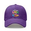 [Back To School Cap] Welcome Letter Print Adjustable Unisex Polyester Lightweight Breathable Curved Brim Casual Daily Wear Baseball Hat - Dad Hat For