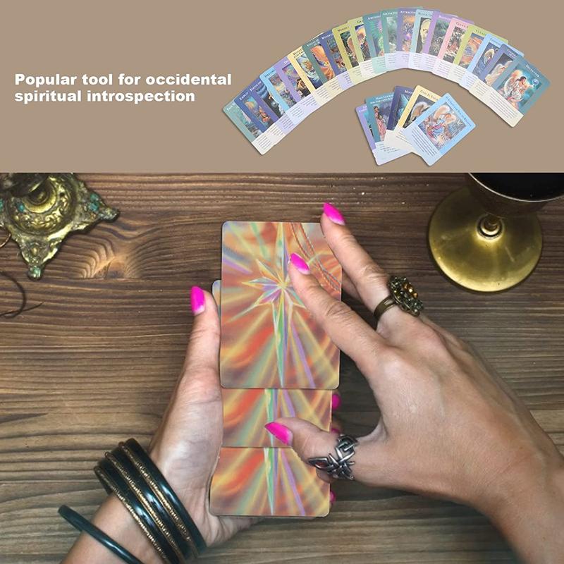 Карты «Ангелы изобилия» Oracle, полная английская 44-карточная колода Таро, загадочное гадание, семейная вечеринка, настольная игра