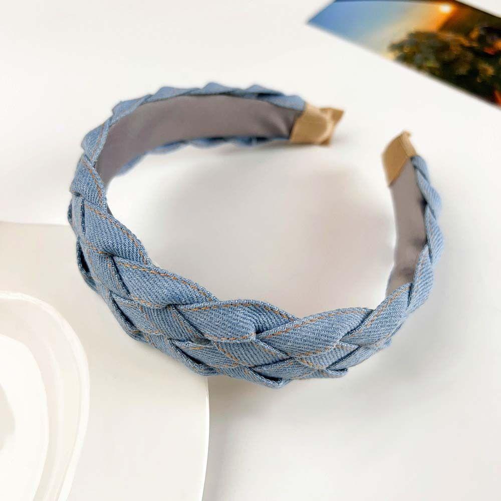 Headdress Cowboy Headband Denim Cloth Cowboy Hair Bands Wide Head Bands Cowboy Hair Hoop Daily