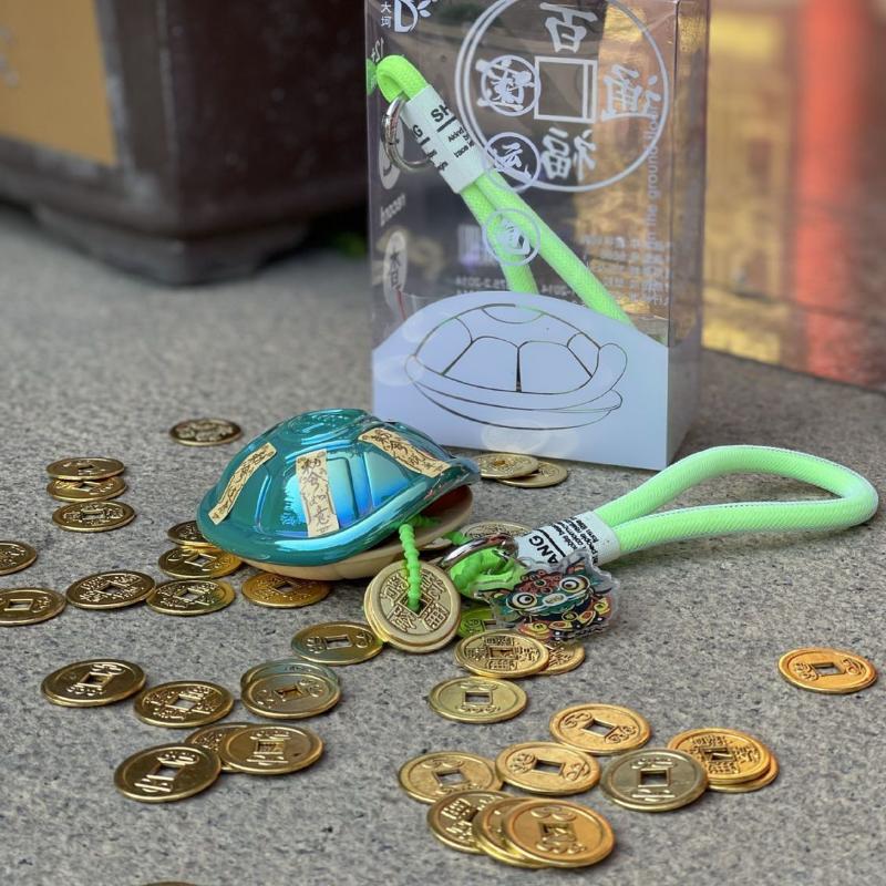 Деньги Черепаха Удачи Черепаха Панцирь Веселая Декомпрессионная Игрушка Настольная Украшение Сумка Подарок Креативный Брелок Подвеска