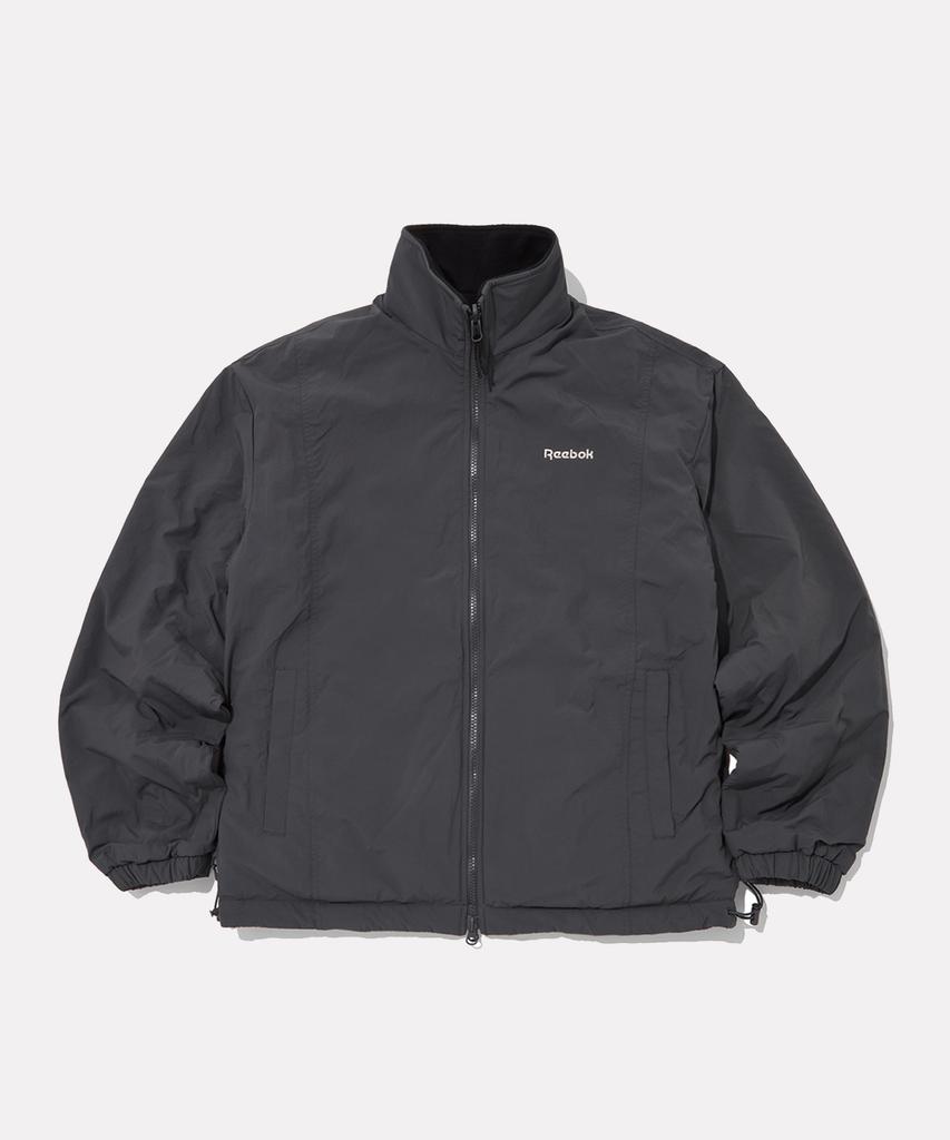 Reebok Fleece Reversible Jacket - Black:Charcoal