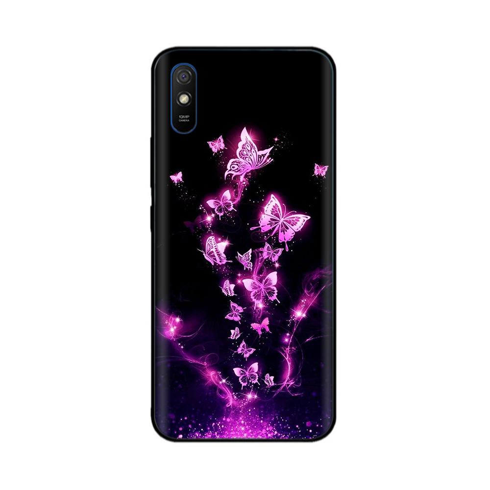 Phone Case For Redmi 9A Case Fashion Butterfly Soft TPU Back Cover For Xiaomi Redmi 9A Case Silicone Cover For Redmi 9A 9AT Bags