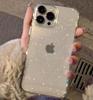 Роскошный блестящий прозрачный чехол для телефона iPhone 16 15 14 13 12 11 Pro Max X XR XS 7 8 Plus, ударопрочный прозрачный мягкий чехол