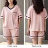 Pure Cotton Pajamas for Women, Summer Short Sleeved Long Pants Two-piece Set, Loose and Can Be Worn Externally for Women In Home Clothing