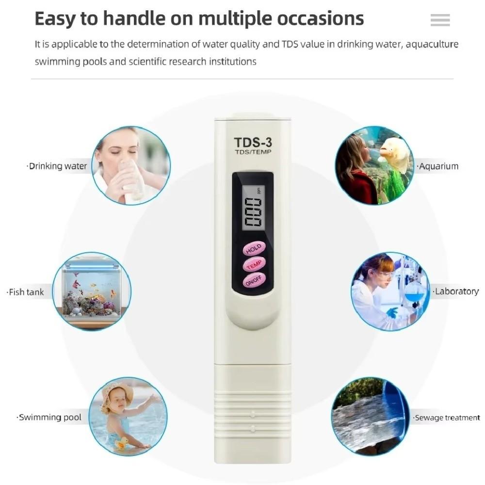 Высокоточный тестер качества воды TDS 0-9990ppm, ручка-тестер PPM для аквариума