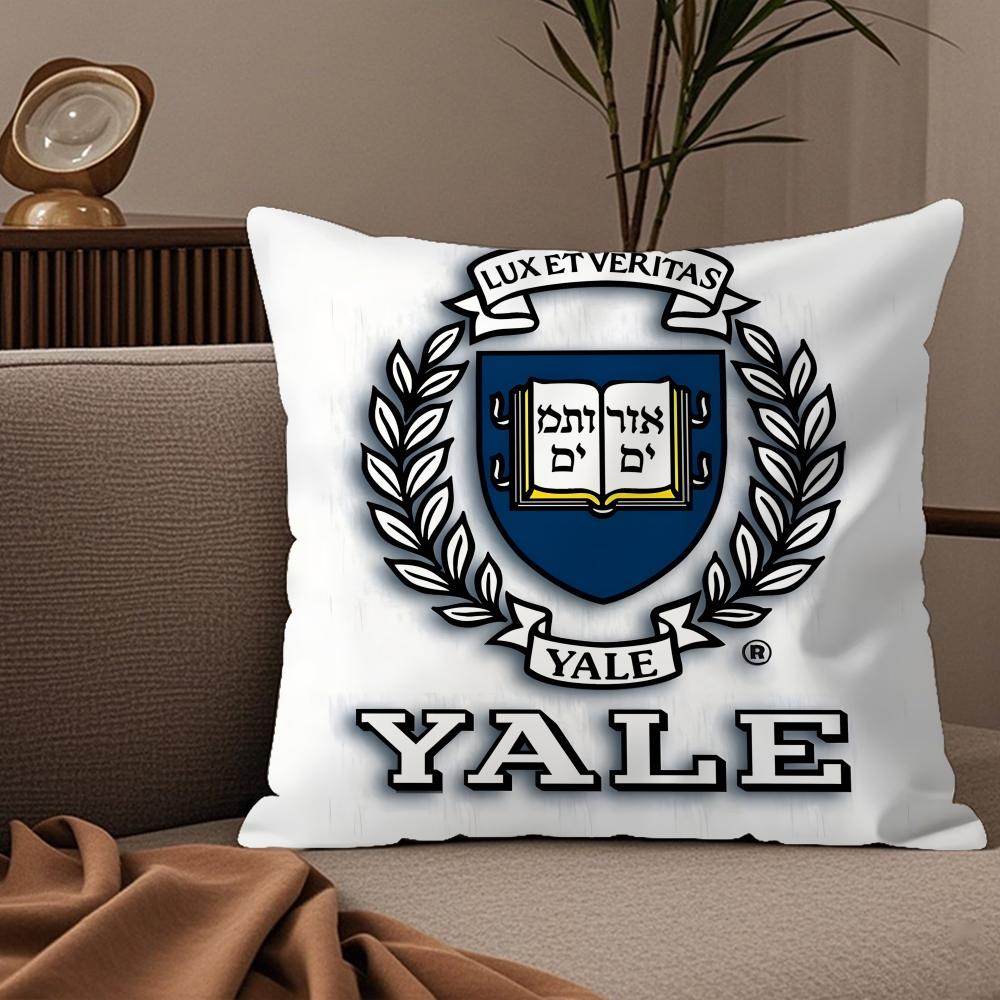 Y-Yale University Pillow Case Silky Elegant Comfort Sofa Bed Invisible Zipper
