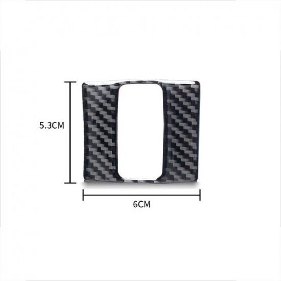 For Mazda 3 Axela 2014-18 Carbon Fiber Warning Light Button Frame Cover Sticker