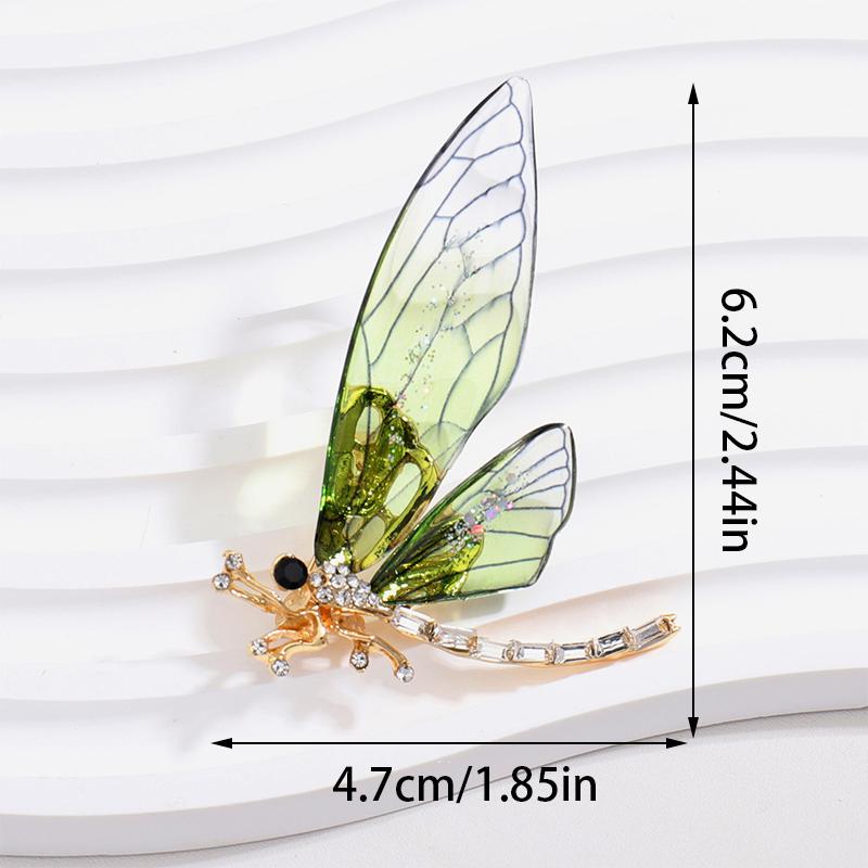 Брошь-бабочка-стрекоза-пчела, насекомое, эмаль, жемчуг, кристалл и стразы, корсажные броши