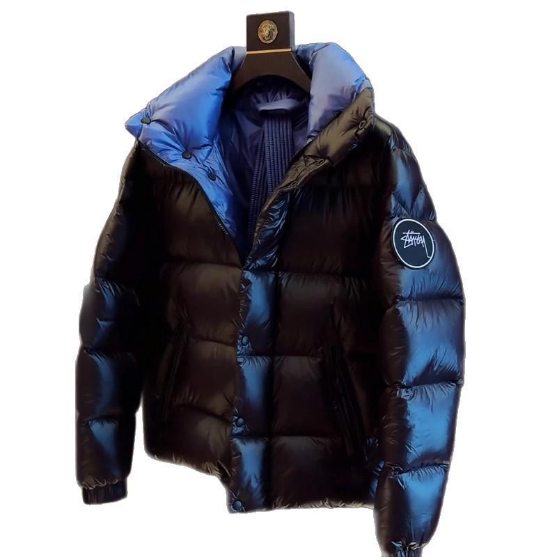 High-Quality Winter Cotton Jacket Men Stand Collar Loose Fit Casual Warm Coat