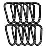 Wlikn Aluminum Alloy Carabiner Set of 10 Load Capacity 50KG Ultra Light Small D Ring Sling Keychain Outdoor Camping Fishing Hiking Trekking Hook