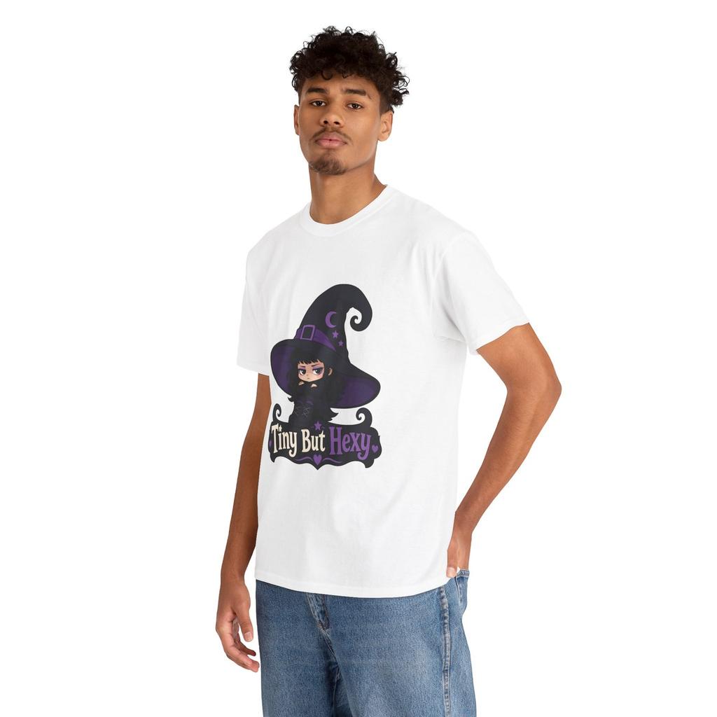 Witch Halloween Gothic Cute Cartoon Magic Fantasy Moody Unisex Heavy Cotton Tee