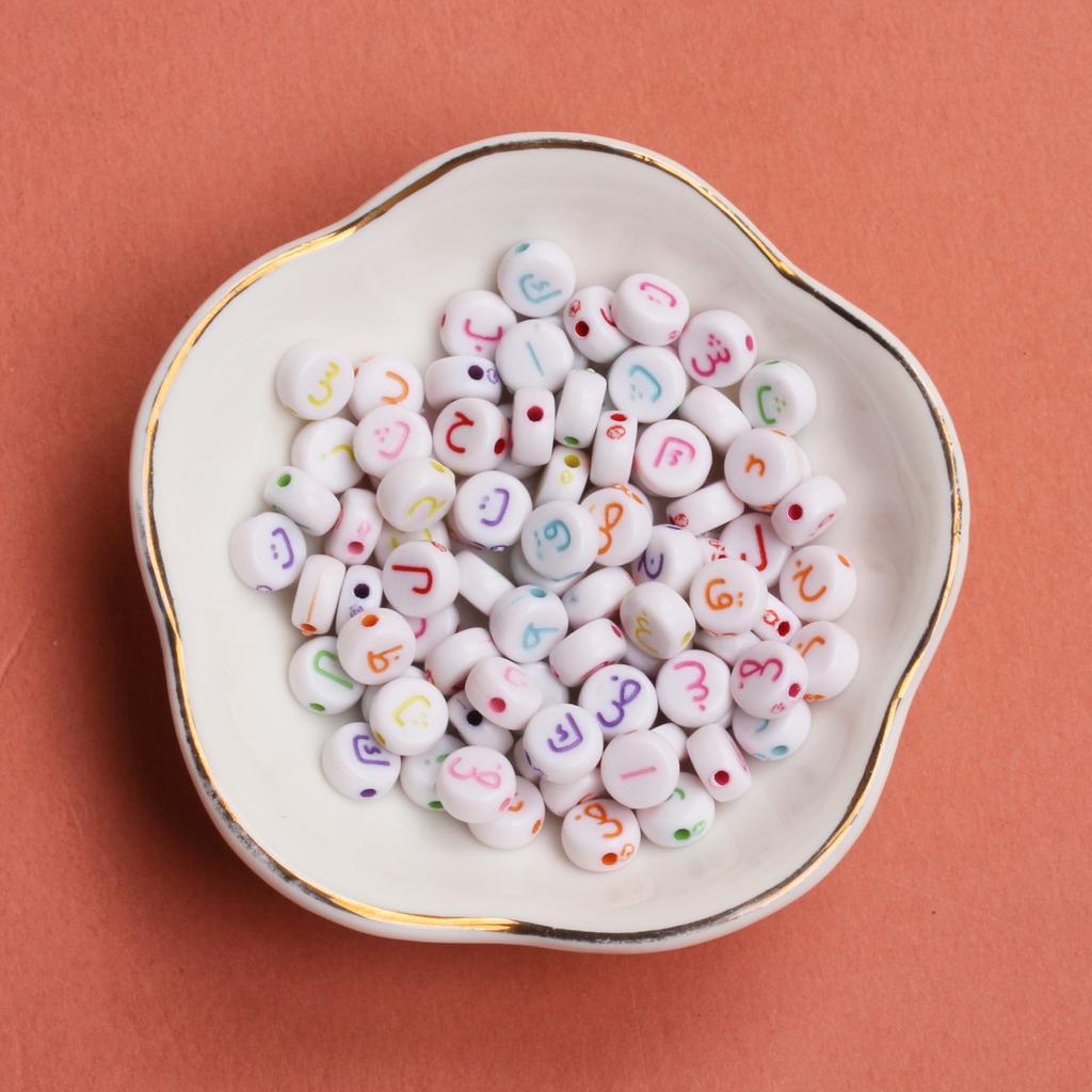 6,5 мм бусины акриловые ручной работы круглые подарки своими руками арабские модные ожерелья ювелирные изделия 50 шт аксессуары браслет