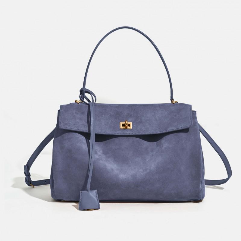2024 Early Matte Cowhide Rodeo Tote Bag High-end Large-capacity Single-shoulder Portable Leather Women's