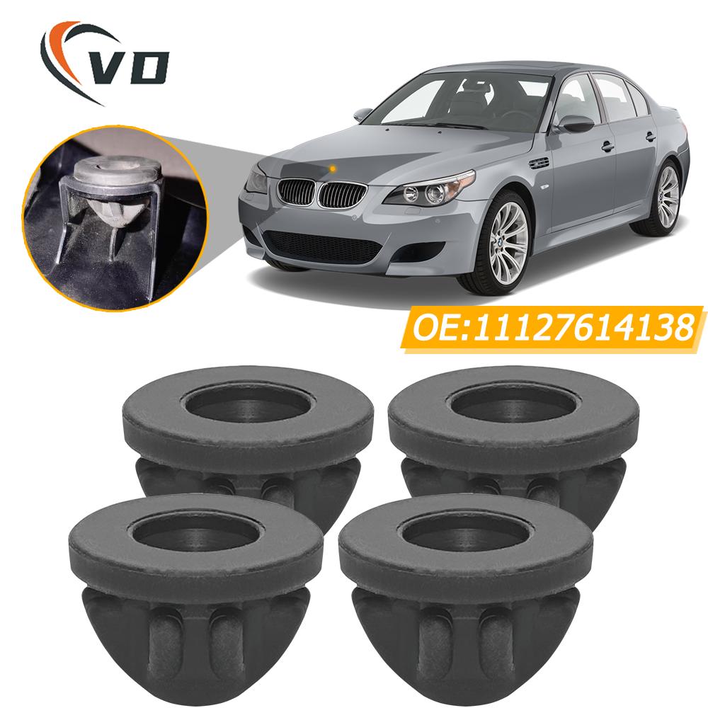 4PCS Engine Cover Trim Rubber Mount Grommet Bush Bump Stop 11127614138 For BMW 1-8 Series X4 X5 X6 X7 E88 E82 F21 F20 F30 F33