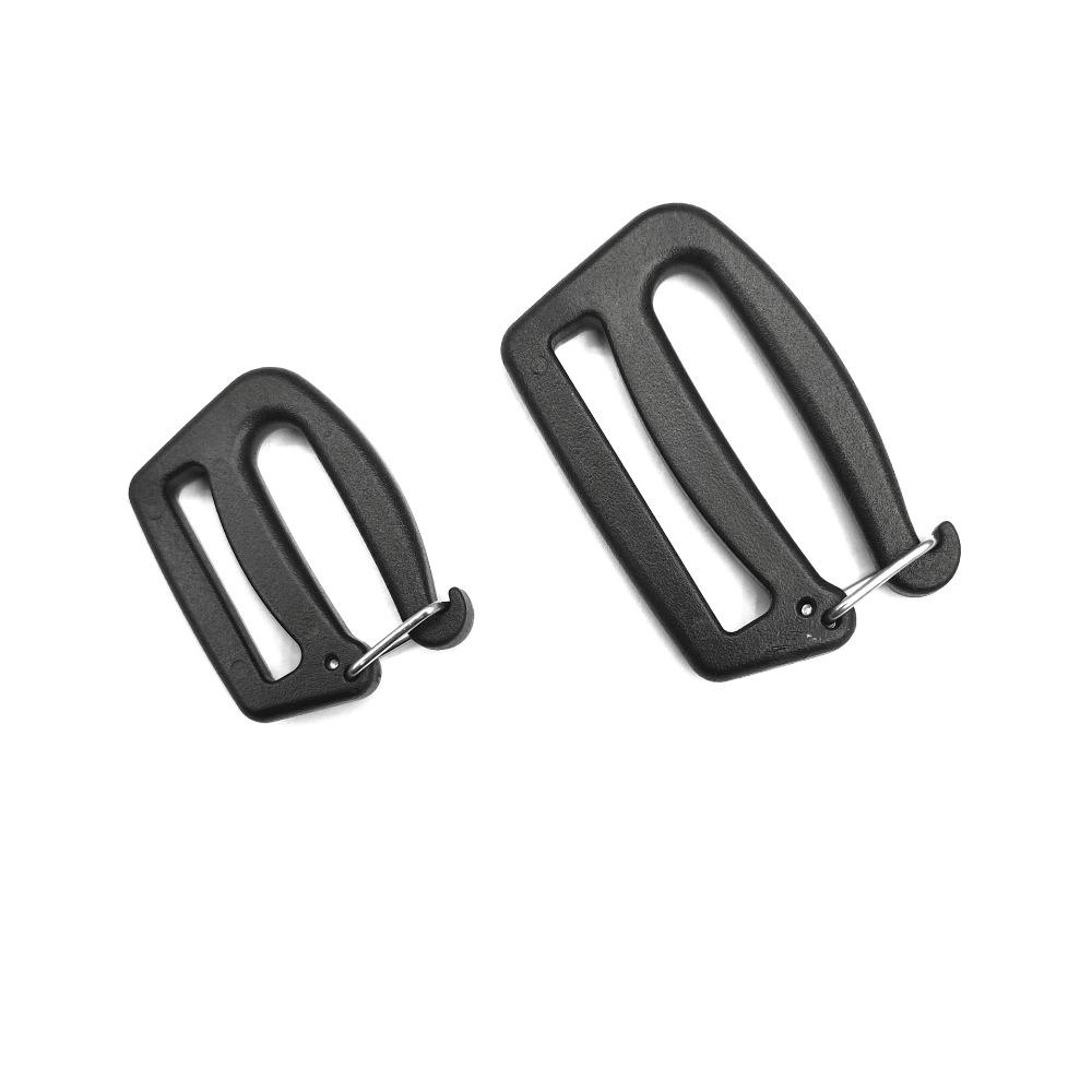 5/10 шт. Черный G-образный крючок 26/38 мм Пряжка для ремня Новые пряжки для стропы для уличного багажа, мешка, рюкзака