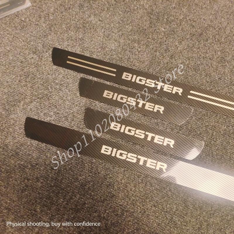 FOR DACIA BIGSTER 2024-2025 Stainless Sticker Door Sill Scuff Plate Guards Threshold Pedal Trim Car Accessories