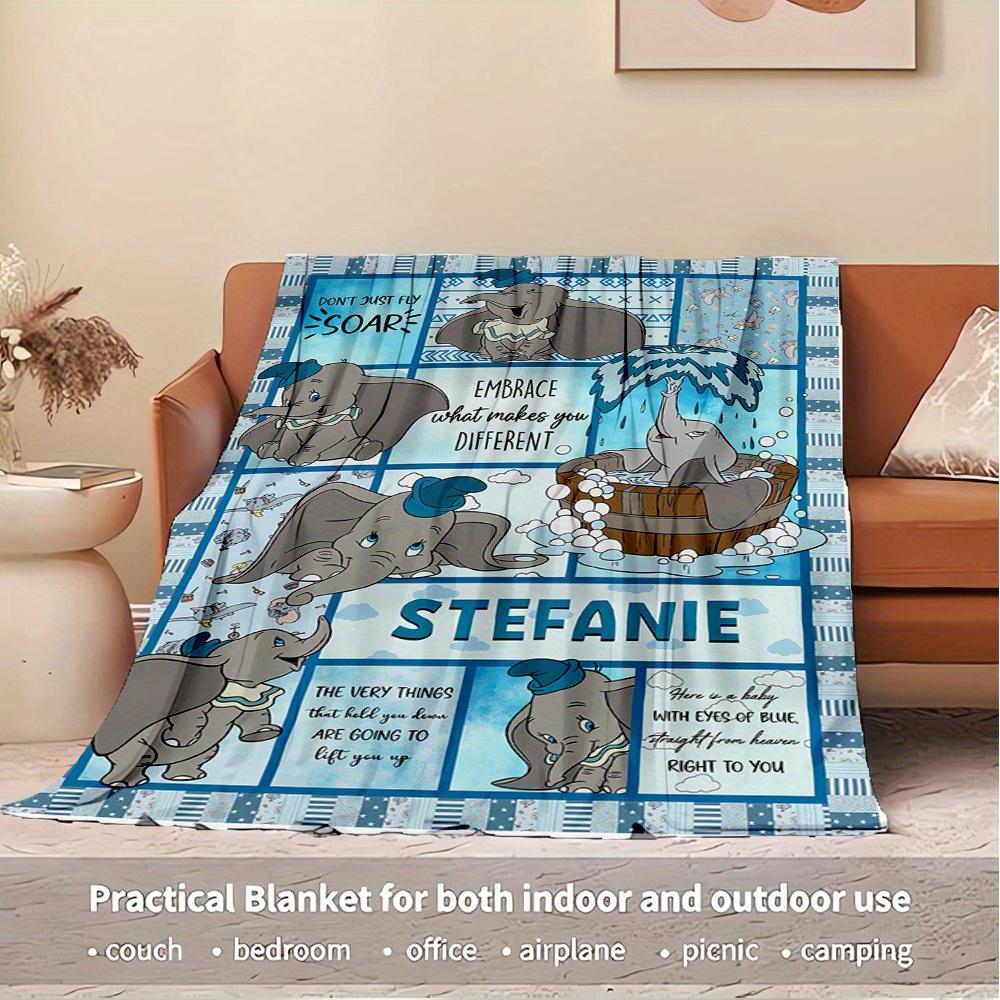 1pc Piece Flannel Stitch and Angel Pink Quilt Cover Bedding Set, Throw Blanket Sofa Cover, Gift Home Decor for Bedroom, Living Room or Bedroom.