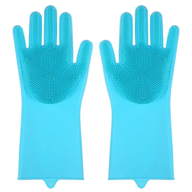 Silicone Cleaning Gloves Multifunction Magic Silicone Dish Washing Gloves For Kitchen Household Silicone Washing
