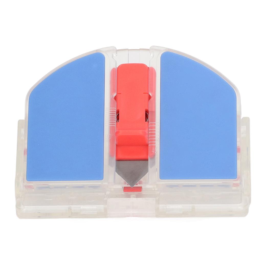 Регулируемый резак для бумаги с двухсторонним лезвием, скос лезвия 45°, прямой резак 90°, пластиковый портативный