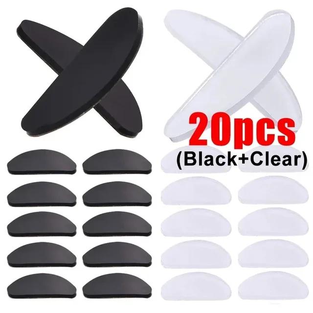 Non-Slip Glasses Nose Pads Invisible Soft Silicone Self Adhesive Nose Pads Glasses Nose Holder Sticker Pad Eyewear Accessories