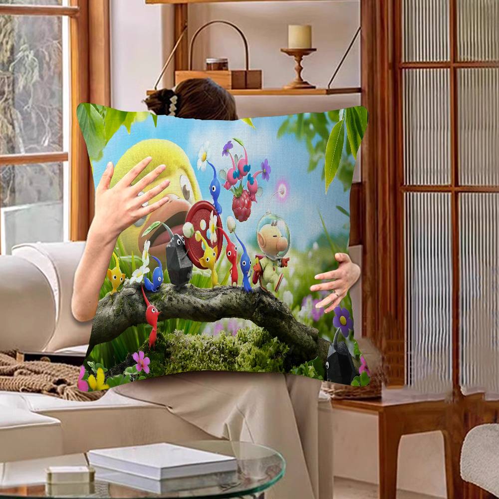 P-Pikmin Game Lucky Dragon Pillow Cover Sofa Cushion Cover Home Room Decoration Children Gift