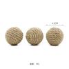 1/1/11PCS Cats Sounding Ball Interactive Handmade Sisal Cat Scratching Ball Make Sounds Cat Toy Home Kitten Ball Toys