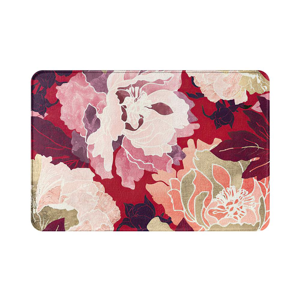 Дверной коврик, нескользящий напольный коврик, домашний ковер, коридор, ванная комната, кухня, дверной коврик, красивый цветочный коврик для крыльца