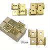 20pcs Furniture Folding Screen Hinges Hardware Bedroom Bathroom Door Folding Screen Gate Hinges Retro Style Double-Acting Door Hinges