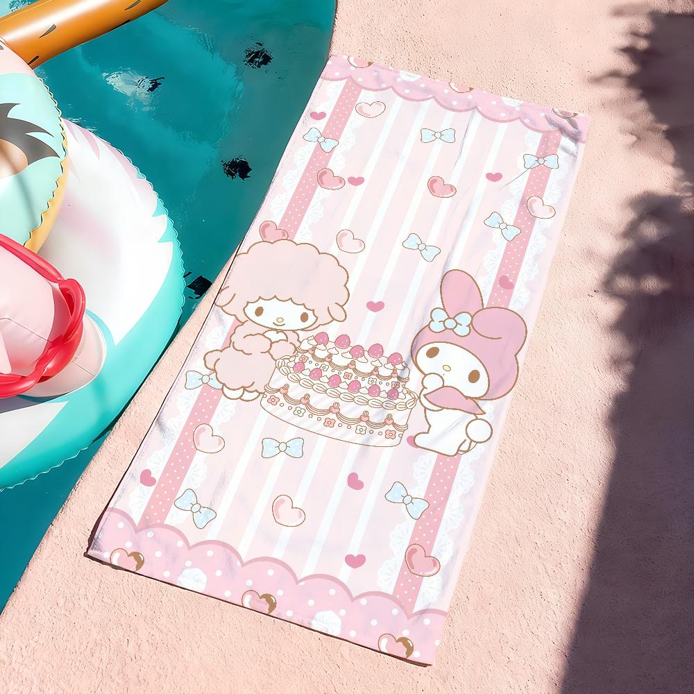 Sa My M-Melody Cute Towel Quick Dry Soft Yoga Swimming Fitness Mountain Climbing Large Beach Towels