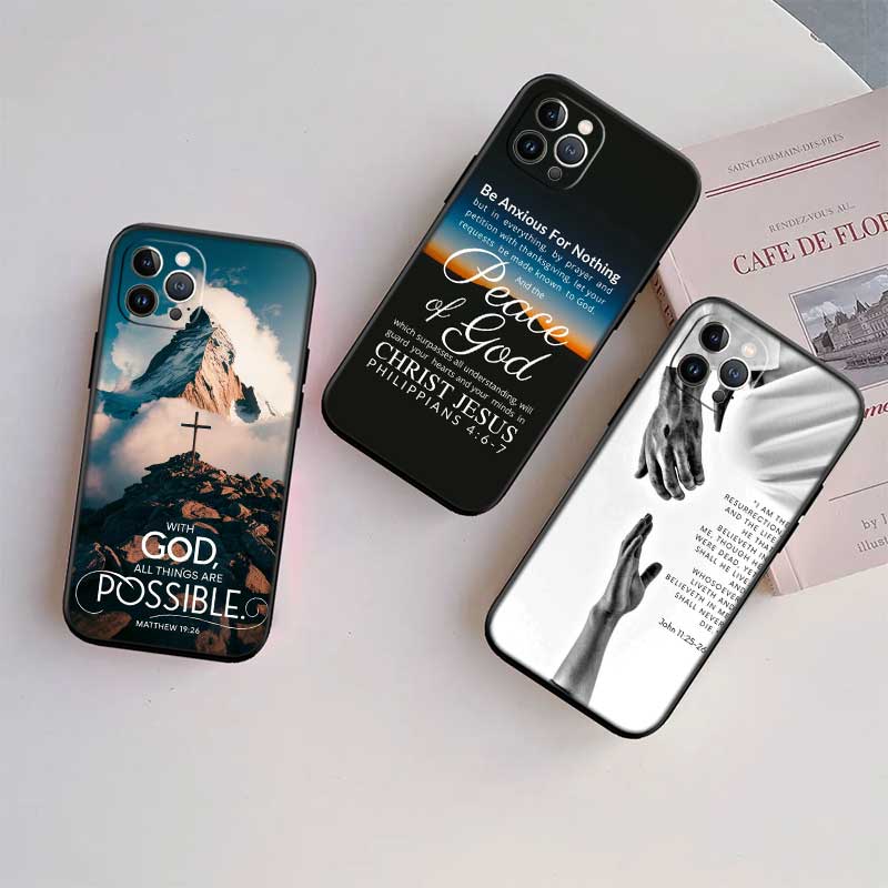 RE13 Библейский стих Иисус крест Чехол для телефона для OPPO A40 A60 A80 A15 A16 A16K A12 A17 A17K A54 A54S A53 A53S A55 A56 A57 A98 F23